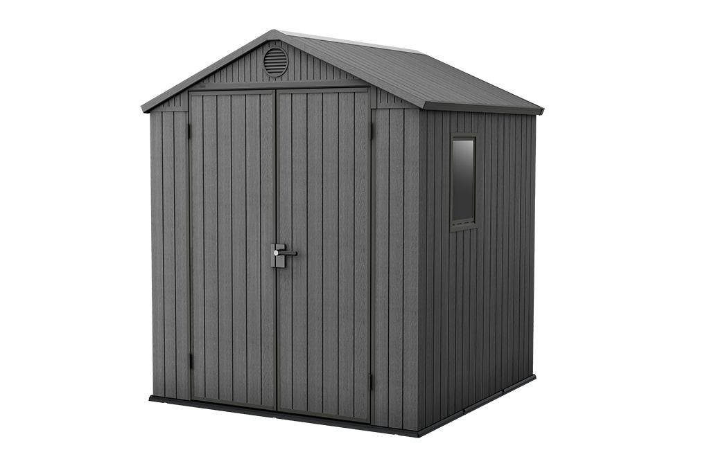 Darwin Graphite Large Storage Shed 6x6 Shed Keter US